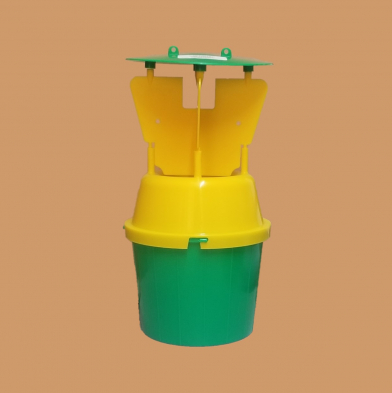GL/IP-2355-02V BUCKET TRAP, GREEN/YELLOW W/ VANES, 2/CS