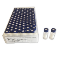 853979B-1232 2mL Clear Vial,9mm Blue Slit PTFE/Sil Cap Ass. on Vial \100