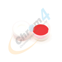 C270CS-11 11mm Clear Snap Cap, Red PTFE/White Silicone 0.04&rdquo; w/slit