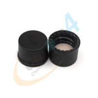 C360-08BL 8mm Black Screw PP Closed Cap, PTFE/F217