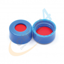 C396-09SB 9mm  Blue Screw Cap, PTFE/Silicone/PTFE