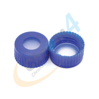 C399-09B 9mm Blue Screw Cap, Bonded Clear LC Clean Septa
