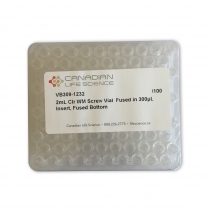 VB309-1232 2mL Clr WM Screw Vial  Fused in 300&micro;L Insert, Fused Bottom