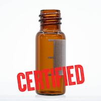 VT008M-1232AT 2mL Certified Amber Screw Vial Marking Spot, 12 x 32mm, 8-42