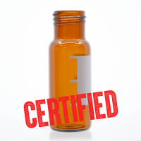 VT009M-1232ACERT 2mL Certified Amber Robo Vial Marking Spot,  12 x 32mm, 9mm