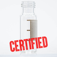 VT009M-1232CERT 2mL Certified Clear Robo Vial Marking Spot, 12 x 32mm , 9mm