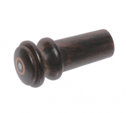 13228 VIOLA ENDBUTTON, EBONY, PARISIAN EYE