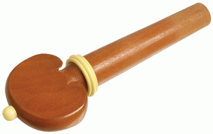 13237W TELLER VIOLA PEG, HEART SHAPED BOXWOOD, WHITE