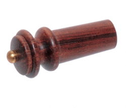 1327 VIOLIN ENDBUTTON, ROSEWOOD, BRASS TIP