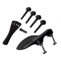 14754 ACC. SET, HILL PEGS W/ CHINREST, VIOLIN, EBONY