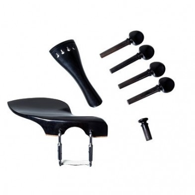 14765 ACC. SET, VLA SWISS PEG W/CHINREST, EBONY