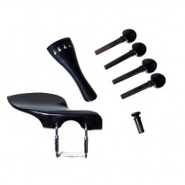 14765 ACC. SET, VLA SWISS PEG W/CHINREST, EBONY