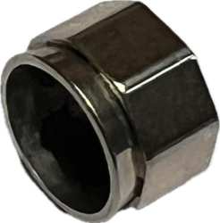 16451 BASS BOW RING, GERMAN SILVER, INSIDE