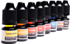 27620 OLD WOOD ALCOHOL COLOR SET, 8 COLORS, 5ml EACH