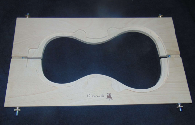 29415 GUARDELLI VIOLIN MAKING MOLD, LEATHER PADDED