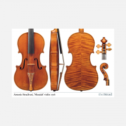 3346 ANTONIO STRADIVARI "MESSIAH" 1716 VIOLIN POSTER