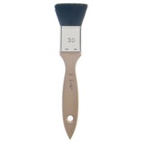 34112 VARNISH BRUSH, FLAT, BLACK COW HAIR, 1.25"