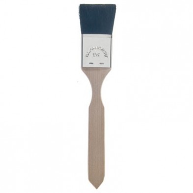 34115 VARNISH BRUSH, FLAT, BLACK COW HAIR, 1.5"
