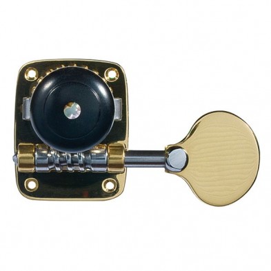 6107 BASS MACHINE EBONY PIN W/DOT, BRASS, 5 STRING