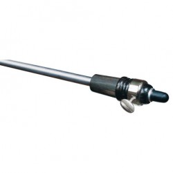 6425 ULSA PIPE MODEL BASS ENDPIN, EBONY, REGULAR TIP