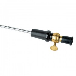 6428 ULSA MASSIV BASS ENDPIN, 37CM ROD, EBONY, SCREW TIP