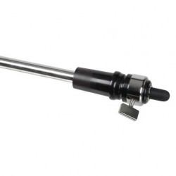6433 BASS ENDPIN, EBONY PLUG, 16MM S.S. TUBE, 29/32MM