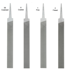  Grobet Hand Flat File, Double Cut, 6"