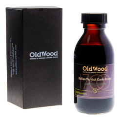  Old Wood Classical Italian Oil Varnish, Dark Brown