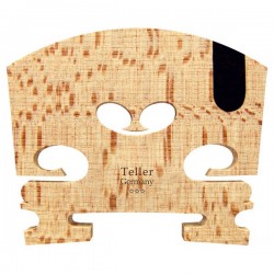  Teller Violin Bridge, Square Ebony Insert, Unfitted