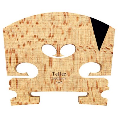  Teller Violin Bridge, Triangle Ebony Insert, Unfitted