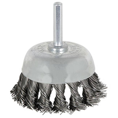 ABA-550802 550802 2-3/8" X 1/4" SHAFT MOUNTED KNOT TWISTED CUP BRUSH