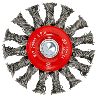 ABA-553742 553742 3 X 1/4" SHAFT MOUNTED KNOT TWISTED RADIAL BRUSH