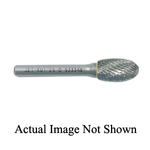 ABD-534068 534068 CARBIDE BUR - DOUBLE CUT 1/4" SHANK - OVAL - 3/8"