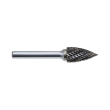 ABD-534102 534102 CARBIDE BUR DOUBLE CUT 1/4" SHANK TREE POINT END 1/2"