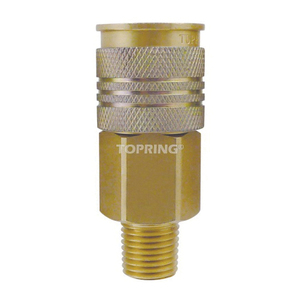 ART-20640 COUPLER 1/4IN PUSH-TO-CONNECT X MNPT BRS