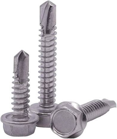BSD-HP213145 #8 X 1-1/2" SELF TAPPING SCREW, HEX HEAD #213-145 (100/PK)