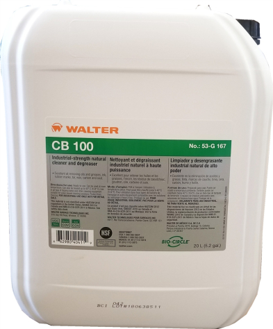 CHB-53G167 WALTER 53G167 CB100  INDUSTRIAL STRENGHT NATURAL CLEANER 20L
