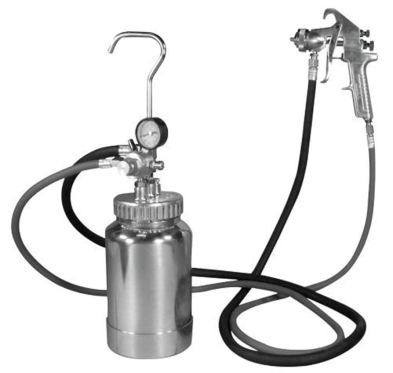 CTS-2PG8S 2PG8S ASTRO PNEUMATIC 2 QUART PRESSURE POT SILVER GUN