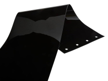 CTS-57SQFTVS222B 57SQFTVS222B 8"x 0.080 BLACK VINYL STRIP /W 2" OVERLAP