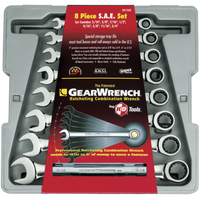 CTS-9308D 9308D SET WR RAT COMB SAE 8PC (TDS888)