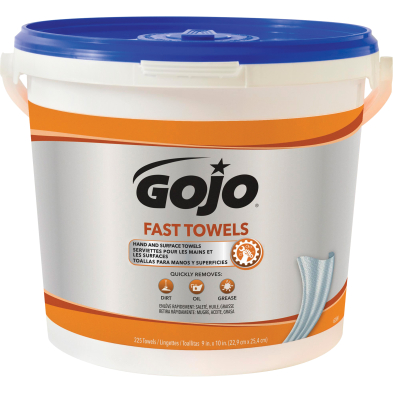 CTS-GOJO629902 GOJO #6299-02 HAND CLEANING TOWEL,225/BUCKET (SCN JA343)