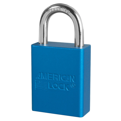 CTS-LOCKA1105BLUKD AMERICAN LOCK #A1105BLU-KD LOCK, ALUM, BLUE, 1-1/2"