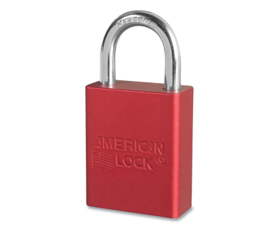 CTS-LOCKA1105REDKD AMERICAN LOCK #A1105RED-KD LOCK, ALUM, RED, 1-1/2"