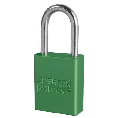 CTS-LOCKA1106GRNKA AMERICAN LOCK #A1106GRN-KA PADLOCK,ALUM.,GREEN,1-1/2"