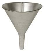 CTS-SCNNB075 NB075 TIN FUNNEL 1/2 GAL. CAPACITY, 7-1/2" DIA.