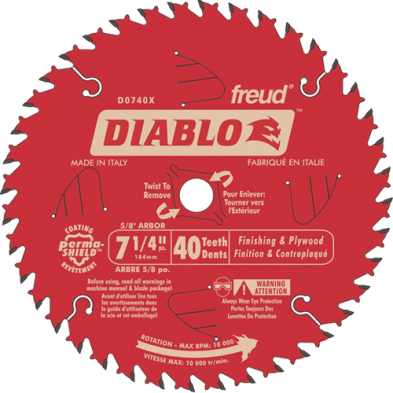 CTS-TDX992 TDX992 FREUD 7-1/4" FINISH BLADE