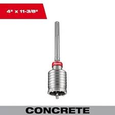 CUB-48205432 MILWAUKEE 48-20-5432 4" X 11-3/8" 1P SDS MAX CORE BIT