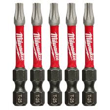 CUB-48324606 48-32-4606 SHOCKWAVE 2" ImpactSquareRecess #2 Power Bits 5pk