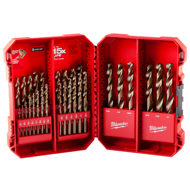 CUB-48892332 MILWAUKEE 48-89-2332 RED HELIX COBALT DRILL BIT SET 29PC