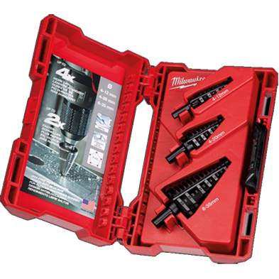 CUB-48899399 48-89-9399 Milwaukee Step Drill Bit Set Metric - 3PC